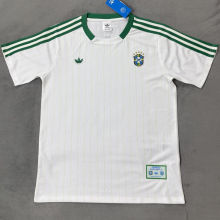 2026/27 Brazil White Retro Style Fans Soccer Jersey