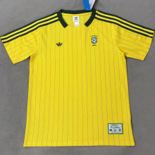 2026/27 Brazil Yellow Retro Style Fans Soccer Jersey