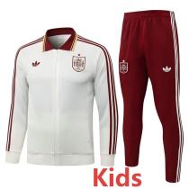 2026/27 Spain Brown Khaki Kids Jacket Tracksuit