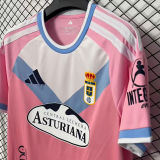 2026/27 Real Oviedo Third Pink Fans Soccer Jersey