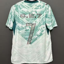 C . R . 7 #7 Portugal 1:1 Away Fans Soccer Jersey 2026/27（Embroidery Font  刺绣字体 ）