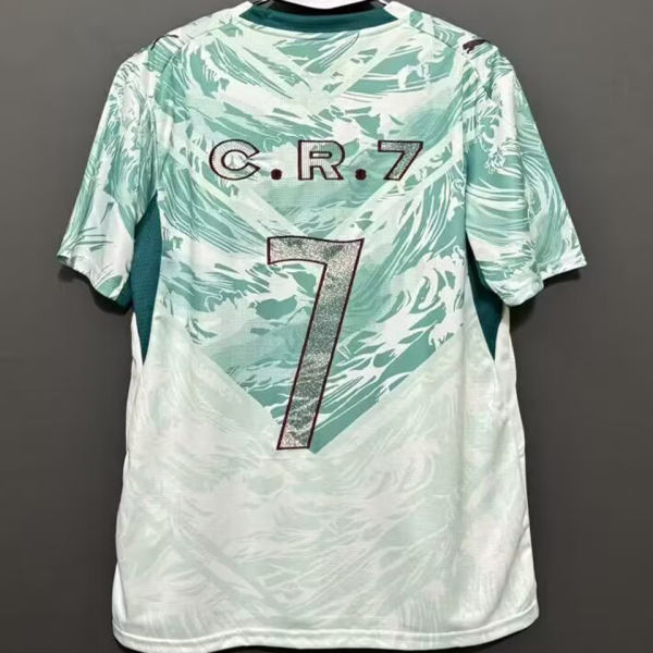 C . R . 7 #7 Portugal 1:1 Away Fans Soccer Jersey 2026/27（Embroidery Font  刺绣字体 ）