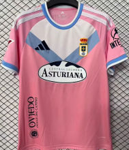 2026/27 Real Oviedo Third Pink Fans Soccer Jersey