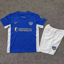 2026/27 Portsmouth Home Blue Kids Soccer Jersey