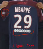 2017/18 PSG Home Retro Long Sleeve Soccer Jersey