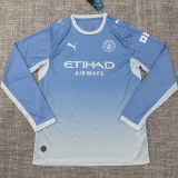 2026/27 Man City Home Blue Fans Long Sleeve Soccer Jersey