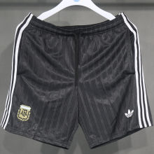 2026/27 Argentina Black Retro Style Shorts Pants