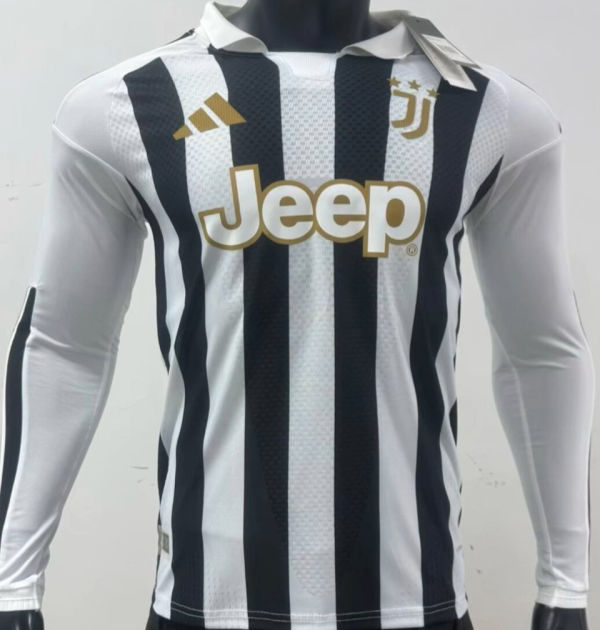 2026/27 JUV Home Player Version Long Sleeve Soccer Jersey