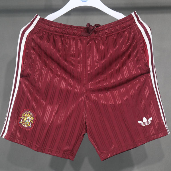 2026/27 Spain Red Retro Style Shorts Pants