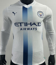 2026/27 Man City Away White Player Version Long Sleeve Soccer