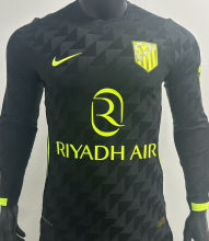 2026/27 ATM Away Black Player Version Long Sleeve Soccer Jersey