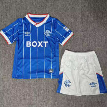 2026/27 Glasgow Rangers Home Kids Soccer Jersey