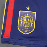 2026/27 Spain Home Dark Blue Player Version Shorts Pants A+球员版
