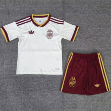 2026/27 Spain Away White Kids Soccer Jersey （2 Stars 2星）