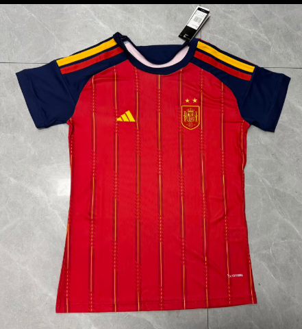 2026/27 Spain Home Red Women Soccer Jersey  （2 Stars 2星）女