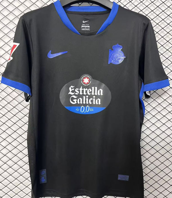 2026/27 Deportivo La Coruna Away Black Fans Soccer Jersey