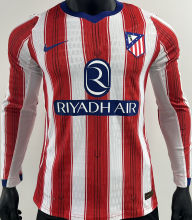 2026/27 ATM Home Player Version Long Sleeve Soccer Jersey