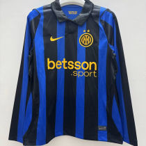 2026/27 In Milan Home Fans Long Sleeve Soccer Jersey