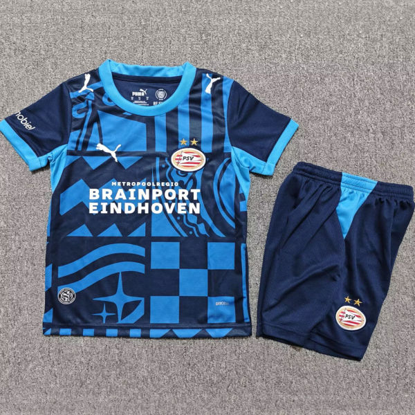 2026/27 PSV Third Blue Kids Soccer Jersey