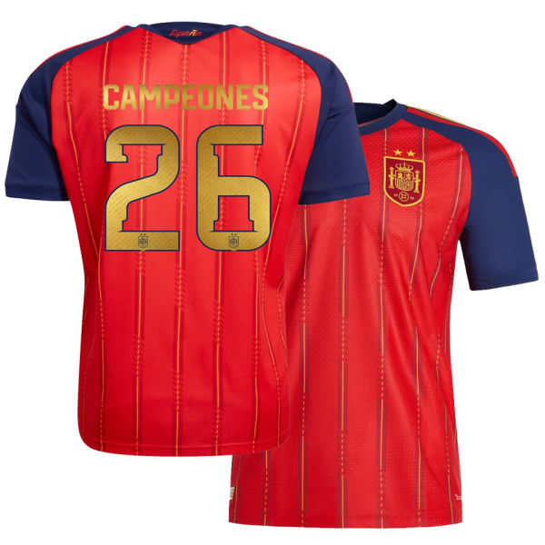 CAMPEONES #26 Spain 1:1 Quality Home Fans Soccer Jersey （2 Stars 2星）2026/27 ★★