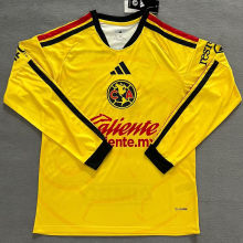 2026/27 Club America Home Yellow Fans Long Sleeve Soccer Jersey