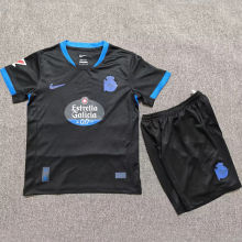 2026/27 Deportivo La Coruna Away Black Kids Soccer Jersey