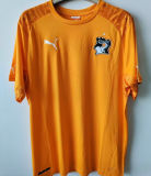 2014 Ivory Coast Home Orange Retro Soccer Jersey