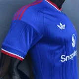 2026/27 M Utd Away Blue Player Version Soccer Jersey