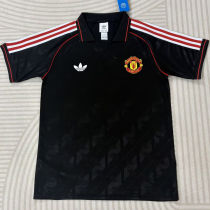2026/27 M Utd Black Retro Style Fans Soccer Jersey