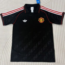 2026/27 M Utd Black Retro Style Fans Soccer Jersey