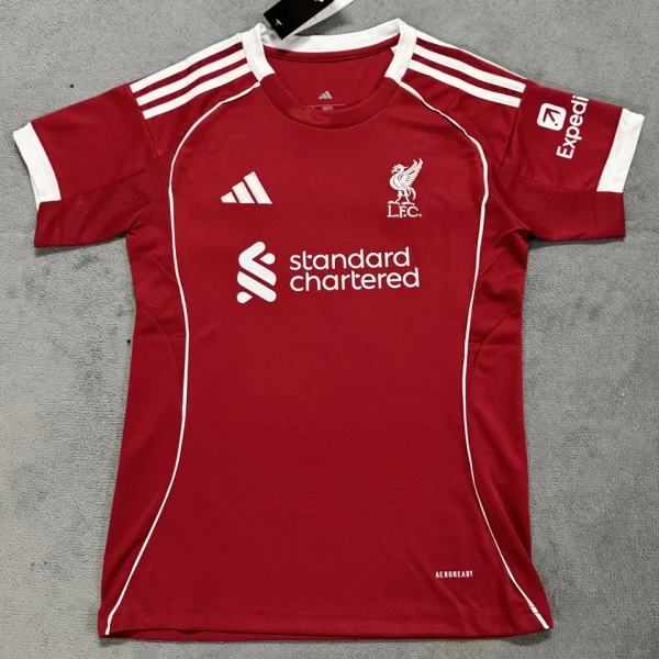 2025/26 LFC Home Red Women Soccer Jersey 女