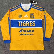 2026/27 Tigres Home Yellow Fans Long Sleeve Soccer Jersey