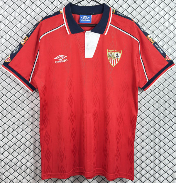 1998/2000 Sevilla FC Away Red Retro Soccer Jersey