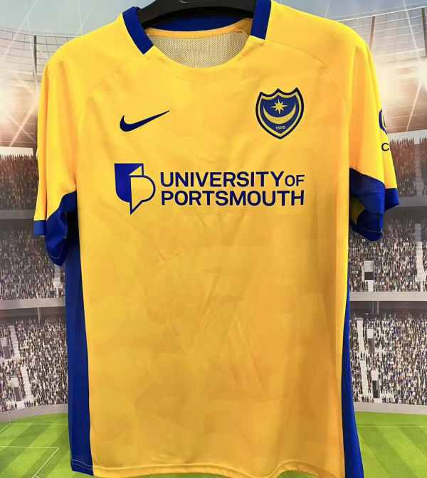 2026/27 Portsmouth Away Yellow Fans Soccer Jersey
