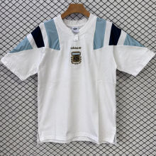 2026/27 Argentina White Cotton Retro Style T-shirt