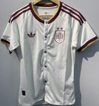 2026/27 Spain Away White Baseball T-Shirt