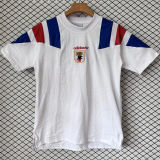 2026/27 Japan White Cotton Retro Style T-shirt