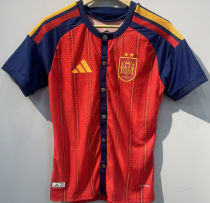 2026/27 Spain Home Red Baseball T-Shirt