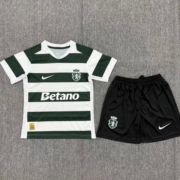 2026/27 Sporting Lisbon Home Kids Soccer Jersey 里斯本