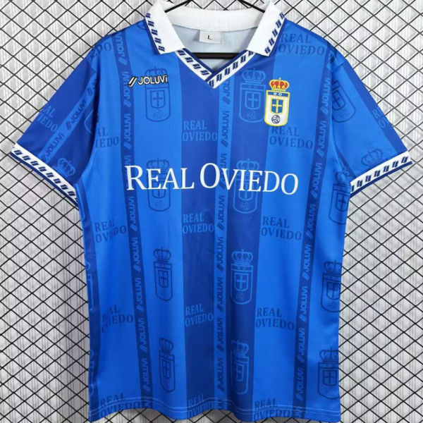 1997/1998 Real Oviedo Home Blue Retro Soccer Jersey