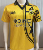 1994/1995 AEK Home Yellow Retro Soccer Jersey