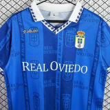 1997/1998 Real Oviedo Home Blue Retro Soccer Jersey