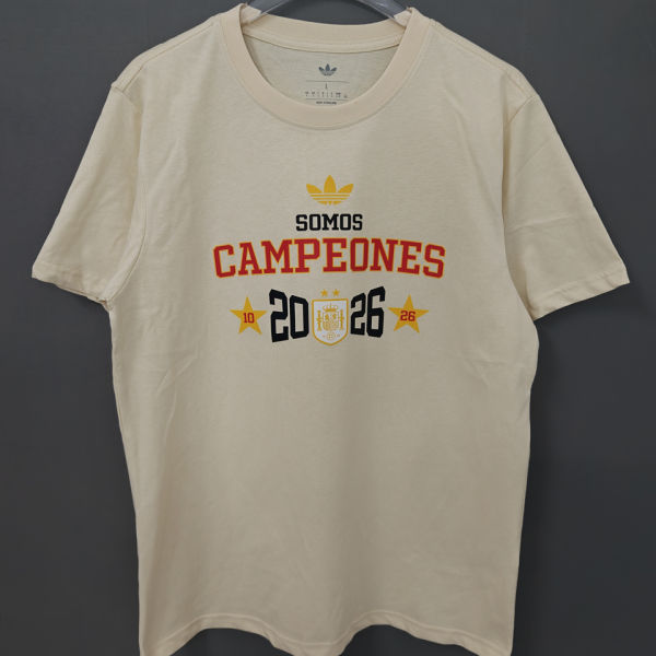 2026 Spain Champion Pure Cotton T-shirt