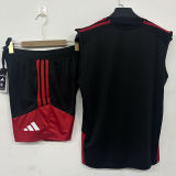 2026/27 M Utd Black Training Vest Jersey (A Set) 红黑裤