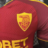 2026/27 Roma Home Red Player Version Soccer Jersey