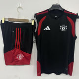 2026/27 M Utd Black Training Vest Jersey (A Set) 红黑裤