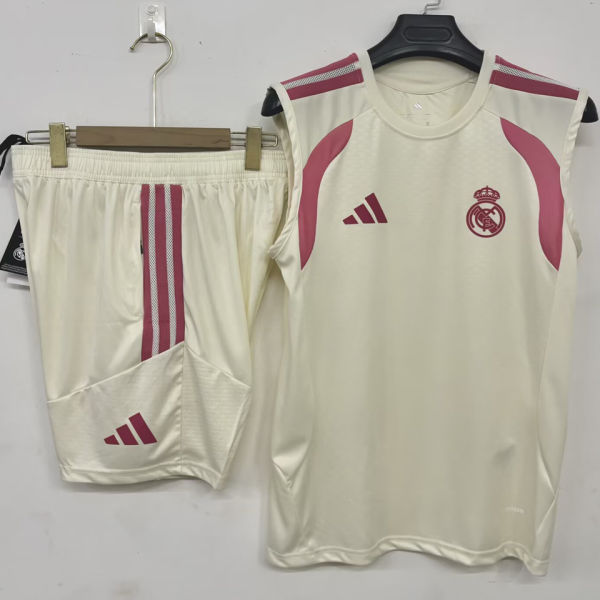 2026/27 RM Off-White Training Vest Jersey (A Set)