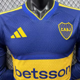 2026/27 Boca Home Blue Player Version Long Sleeve Soccer Jersey