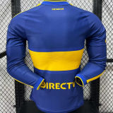 2026/27 Boca Home Blue Player Version Long Sleeve Soccer Jersey