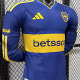 2026/27 Boca Home Blue Player Version Long Sleeve Soccer Jersey